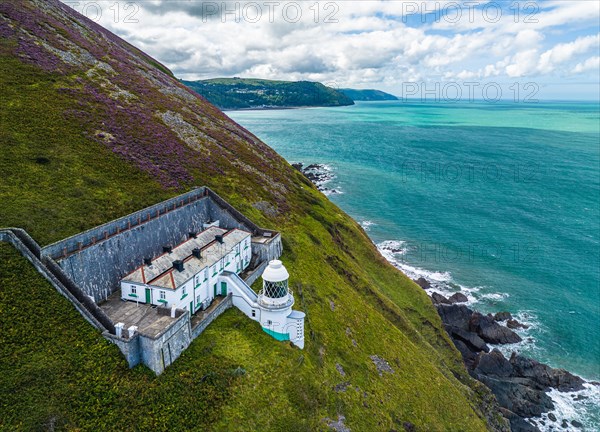 The Lighthouse Keepers Cottage from a drone