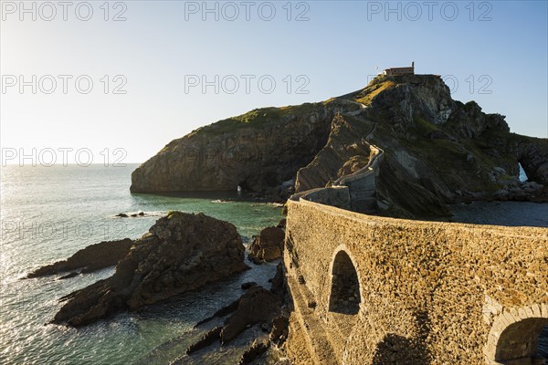 Chapel on an island and cliff