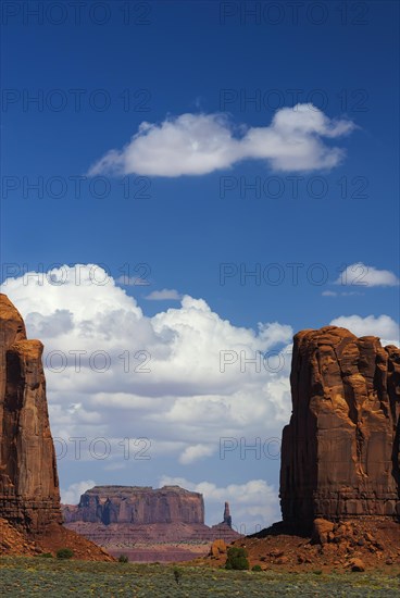 Rock formation in Monument valley