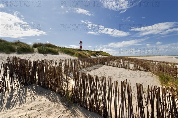 Lighthouse with blue sky at Ellenbogen