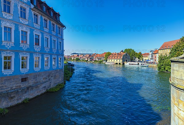 Regnitz and Old Town Hall in Bamberg