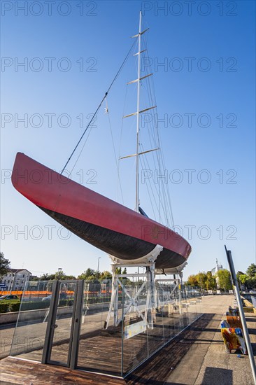 Sailing yacht Il Moro di Venezia on the Canale Candiano