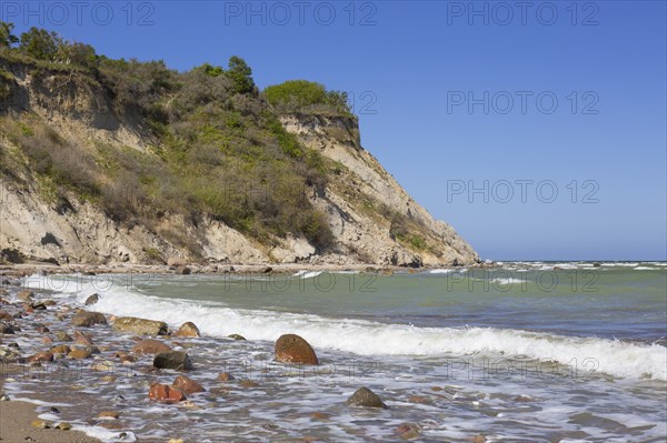 Eroded sea cliff on the island Hiddensee