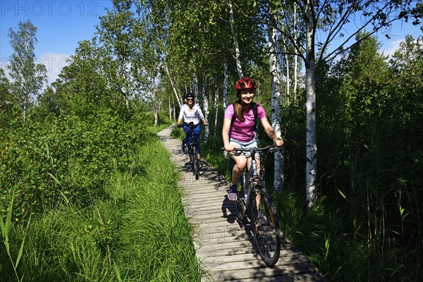 Cyclists on the Aukstumala Cognitive Path