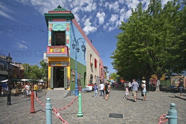 The Caminito of tango lore in the barrio La Boca