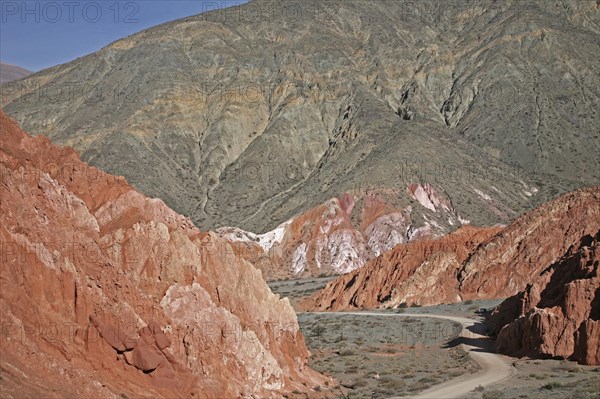 Dirt road around the village Purmamarca