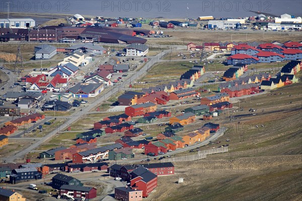 The town Longyearbyen