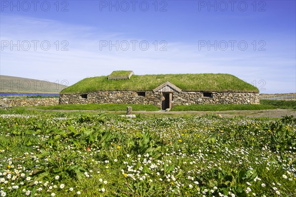 Replica of Norse Viking longhouse at Brookpoint