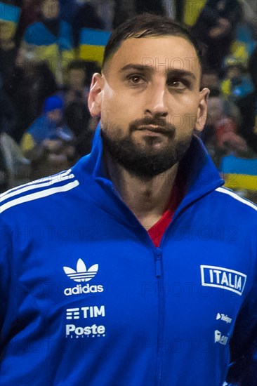 Gianluigi DONNARUMMA Italy during the national anthem