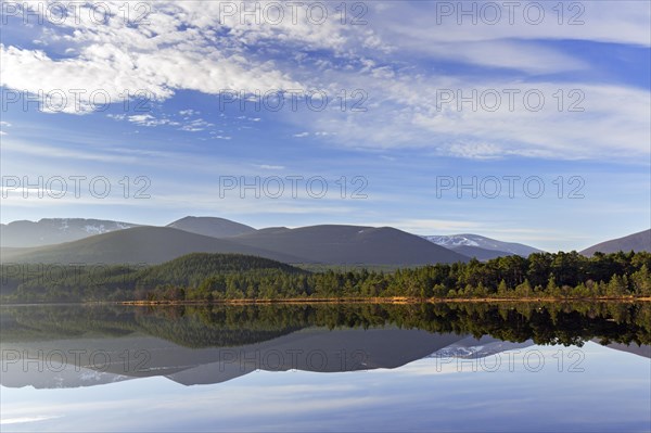 Loch Morlich and Cairngorm Mountains