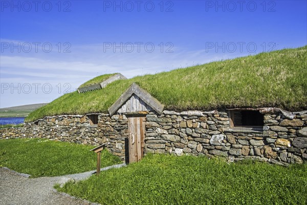 Replica of Norse Viking longhouse at Brookpoint