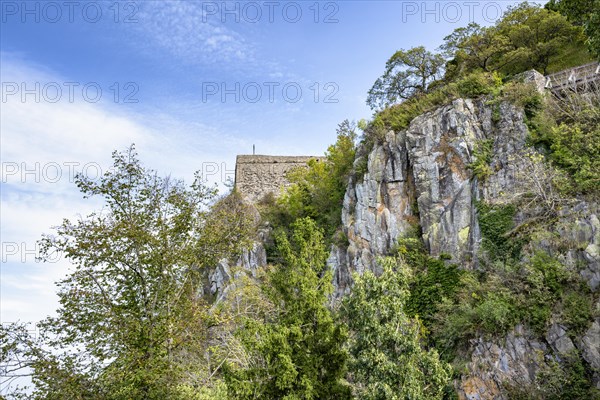 Rock formation of volcanic phonolite on the Hohentwiel