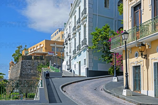 Colourful Spanish houses in Old San Juan