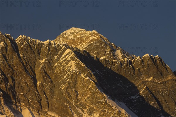 The upper part of Mount Everest