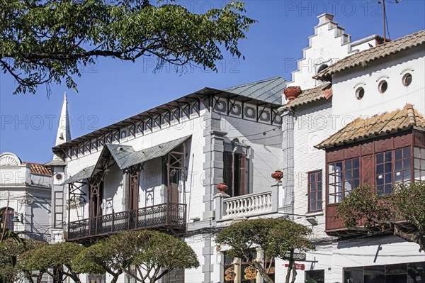 Colonial architecture in the white city of Sucre