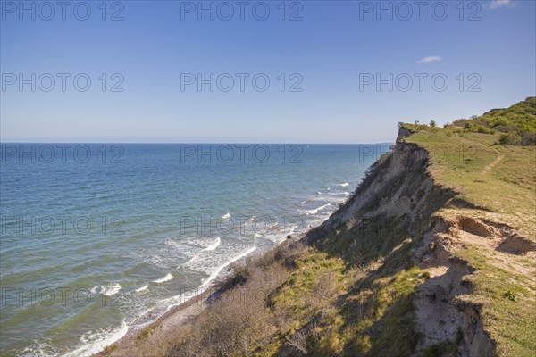 Eroded sea cliff on the island Hiddensee