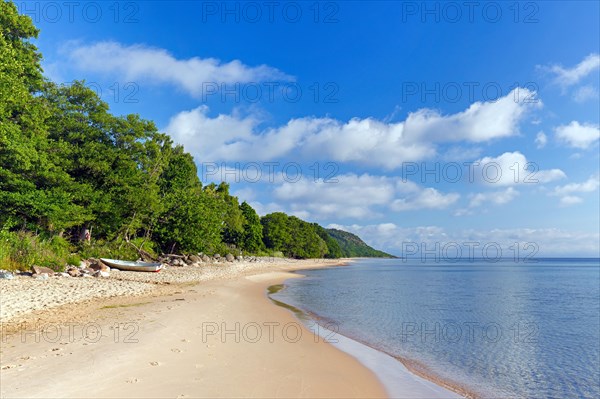 Tranquil sandy beach of Knaebaeckshusen