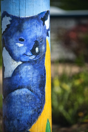 Art on lamppost