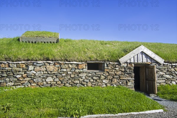 Replica of Norse Viking longhouse at Brookpoint