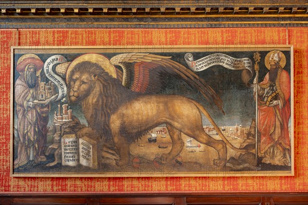Painting of the Lion of St Mark