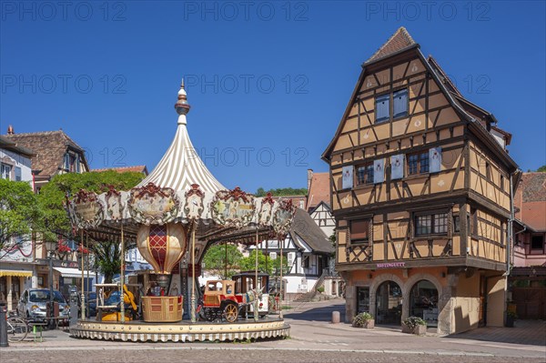 Half-timbered ensemble on Place de l Etoile