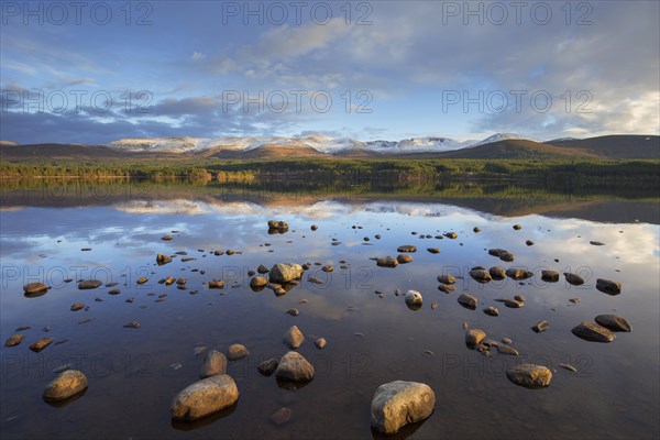 Loch Morlich and Cairngorm Mountains