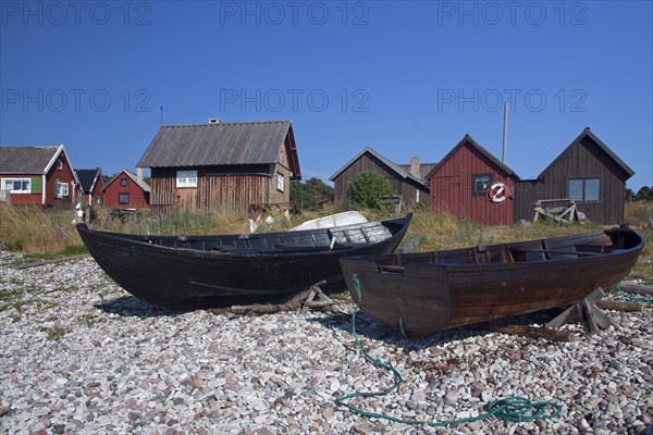 Fishing boats at the village Nyhamn