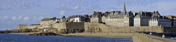 View over the walled city Saint-Malo