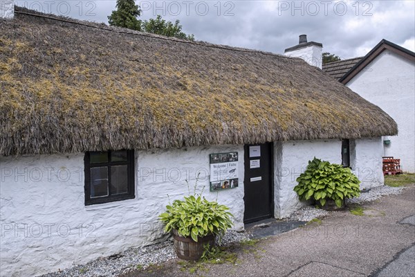 Glencoe & North Lorn Folk Museum in restored cottage with thatched roof