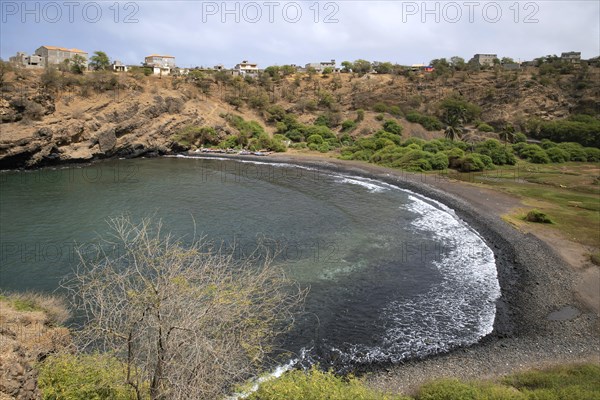 Sheltered bay at the east coast of the island Santiago