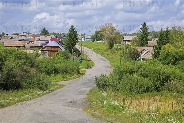 Rural village in Siberia