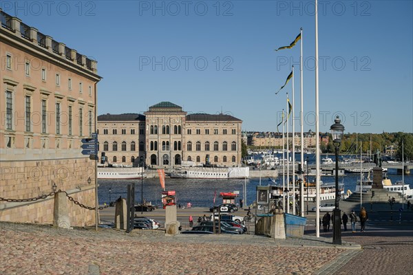 Slottsbacken square in the old town centre