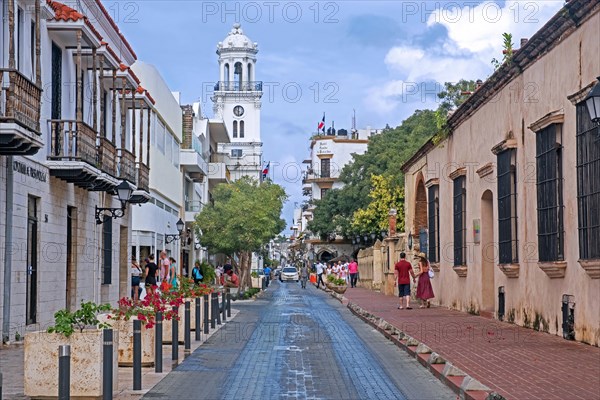 Palacio Consistorial clocktower in Ciudad Colonial