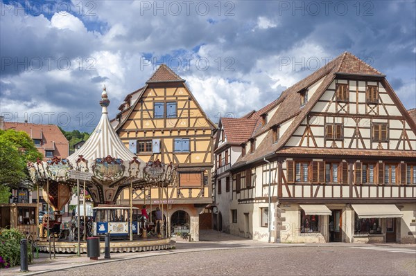 Half-timbered ensemble on Place de l Etoile