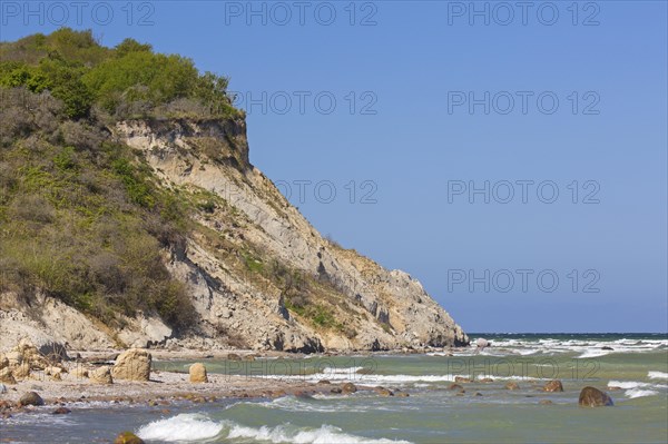 Eroded sea cliff on the island Hiddensee