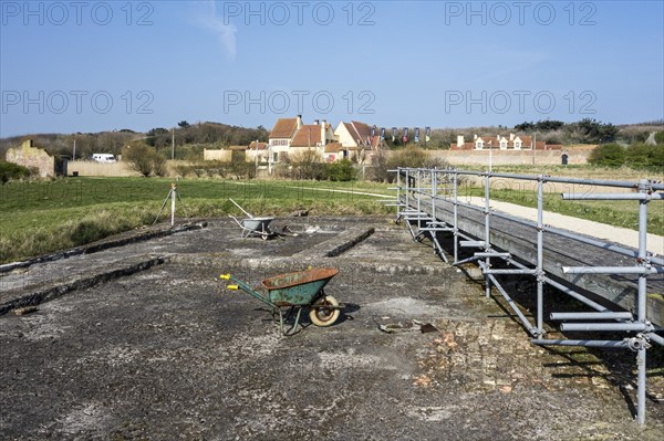 Archeological site of medieval fishing village of Walraversijde