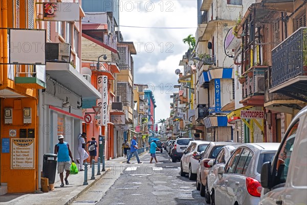 Shopping street in Fort-de-France