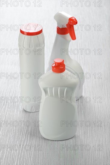 Three plastic bottles