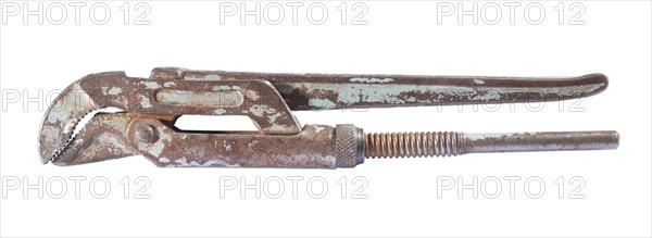 Old pipe wrench insulated