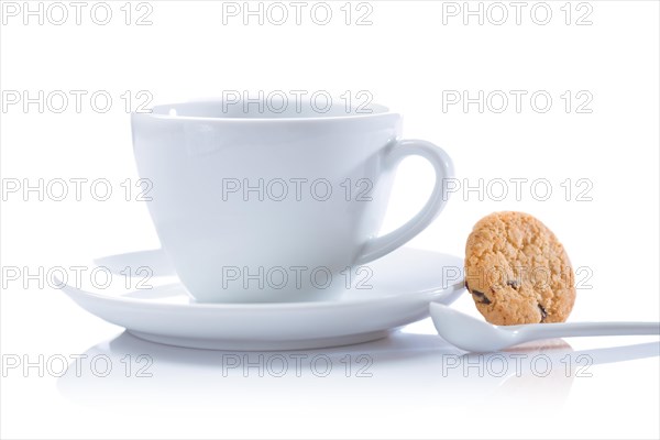 Cappuccino cup and biscuit insulated