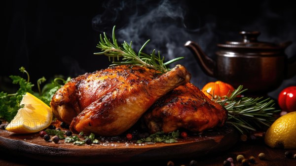 Roast chicken with rosemary