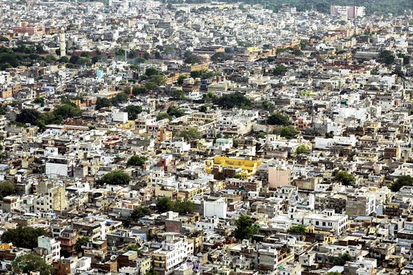 Aerial view of the Jaipur city from the Nahargarh fort