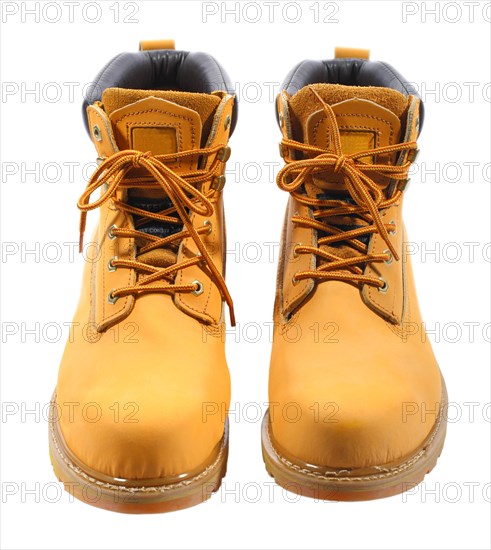 Front view of the working boots