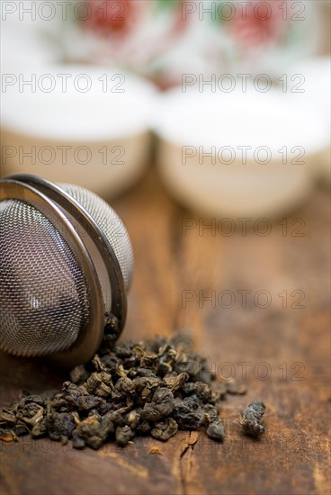 Dry green chinese tea set