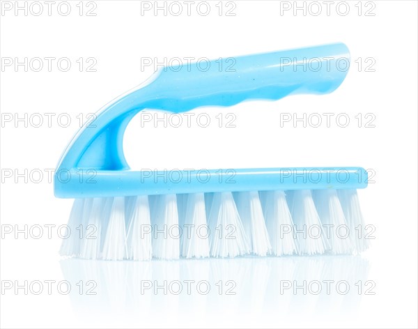 Blue scrubbing brush