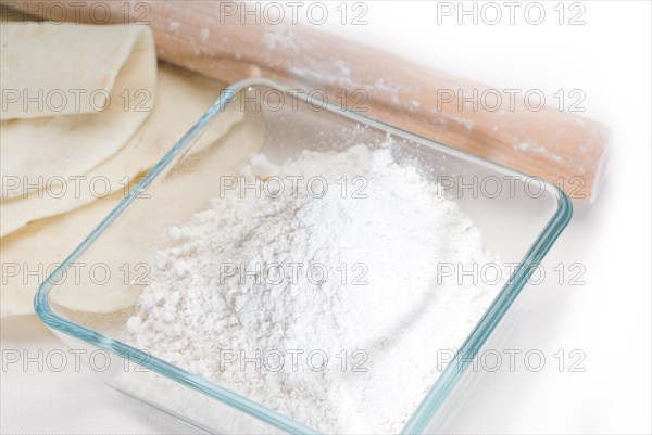 Making fresh homemade pita bread