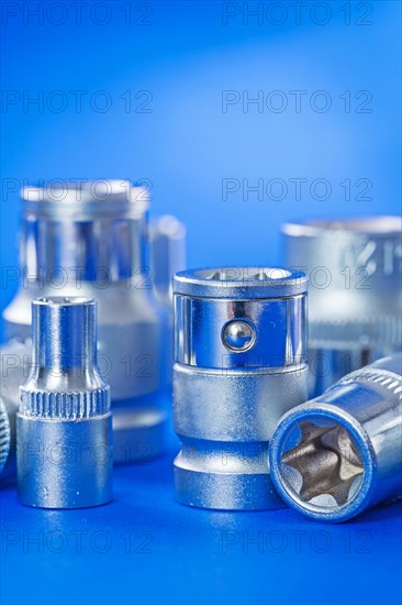 Automobiltorx on blue background