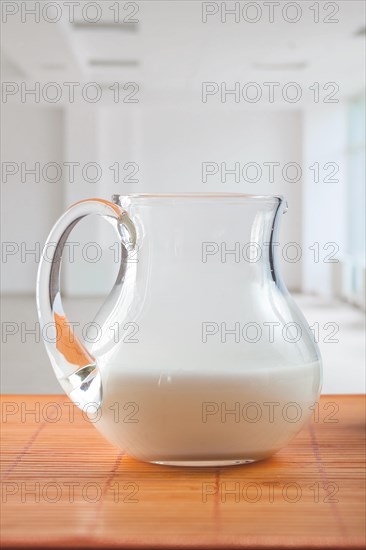 Jug of milk on the table