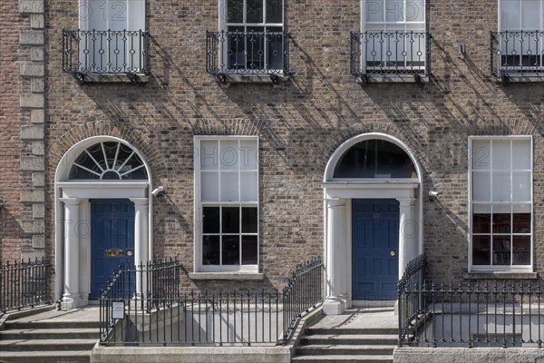 House facade with Georgian front doors