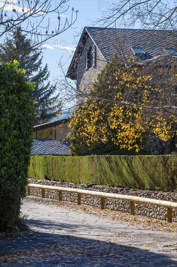 Village of San Martin de Aravo in the Cerdanya area in the province of Gerona in Catalonia in Spain